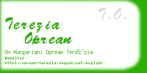 terezia oprean business card